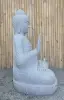  Product image 5 of the product “Seated Buddha made of Riverstone in Abhaya Position - gesture of fearlessness, H.100 cm, natural. ”